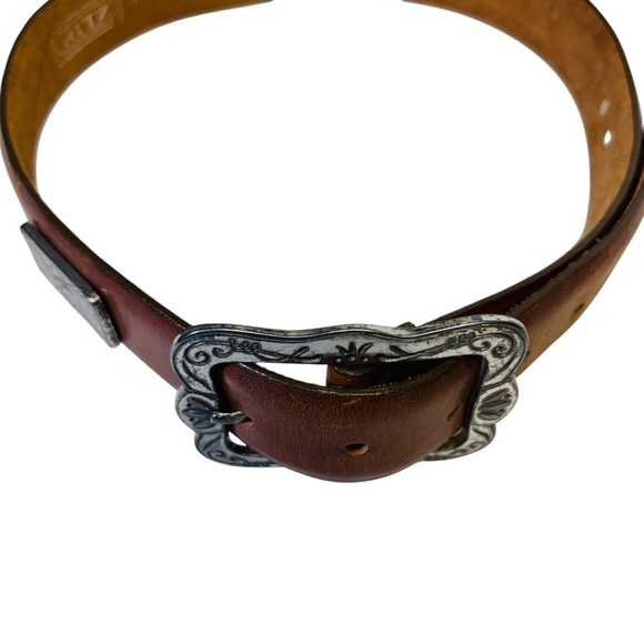 The Ritz Accessories Collection Women’s Light Brown Leather Belt - Picture 2 of 11